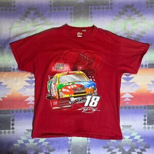 M&m racing red tee nascar tee size xlarge